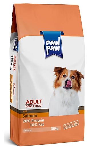 PAW PAW 15 KG ADULT DOG WITH SALMON*1