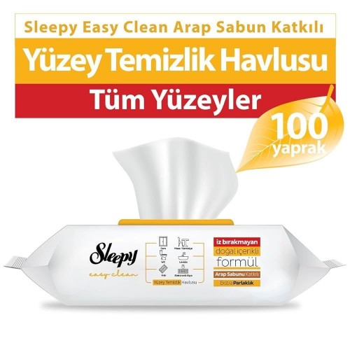 SLEEPY 100 PCS SURFACE TOWEL ARABIC SOAP*12