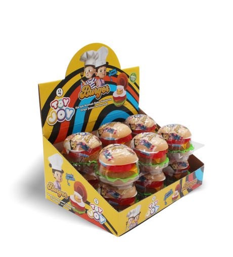 AR-1741 TOY JOY BURGER TOY DRAGEE 10GR*12