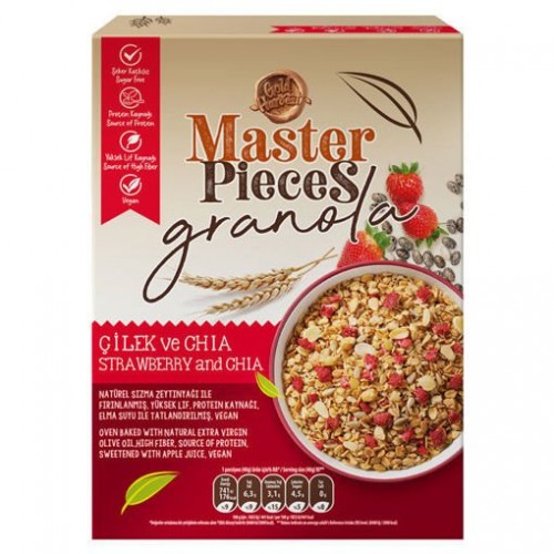 MASTER PIECES GRANOLA STRAWBERRY ÇIA 300 GR*6