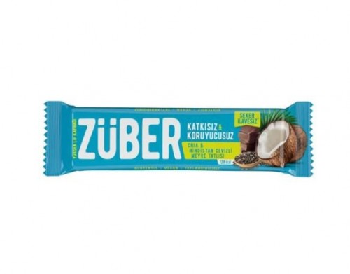 ZÜBER 40 GR MEYVE BAR CHIA HİND.CEVİZ.*12