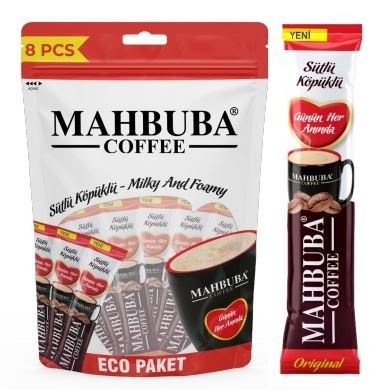 MAHBUBA COFFE 2/1 ARADA SÜTLÜ KÖPÜK 18GR 8 Lİ*30