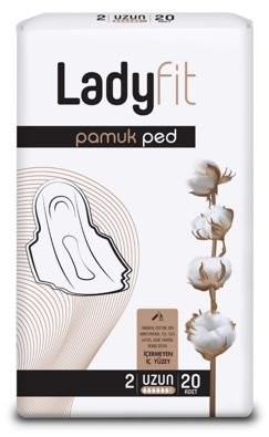 LADYFIT COTTON PAD SUPER LONG 20 PCS * 12