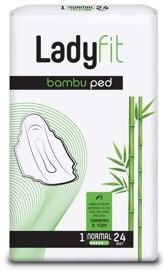 LADYFIT BAMBOO PAD SUPER NORMAL 24 PCS*12