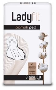 LADYFIT BAMBOO PAD SUPER NIGHT 18 PCS*12