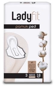 LADYFIT COTTON PAD SUPER NIGHT 18 PCS*12