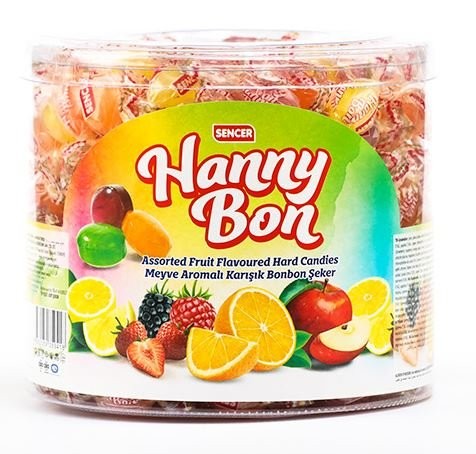 SENCER HANNYBON 700 GR MEYV.SERT MİNİ ŞEK. PVC *8