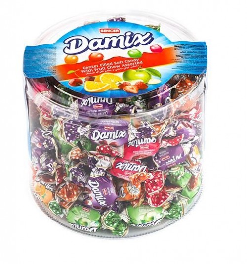 SENCER DAMİX 250 GR MEYVE DOLG.YUM. ŞEKER PVC*12