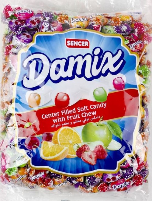 SENCER DAMİX 1000 GR MEYVE DOLG.YUMUŞAK ŞEKER*8