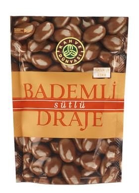 KAHVE DÜNYASI DRAJE 60GR SÜTLÜ BADEM*12