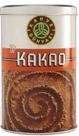 KAHVE DÜNYASI KAKAO TOZU 250 GR TENEKE*12