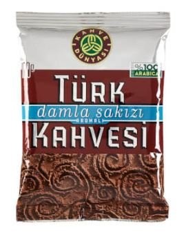 KAHVE DÜNYASI TÜRK KAHVESİ 100 GR DAMLA SAKIZI*12