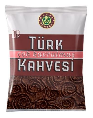 KAHVE DÜNYASI TÜRK KAHVESİ 100 GR ÇOK KAVRULMUŞ*12