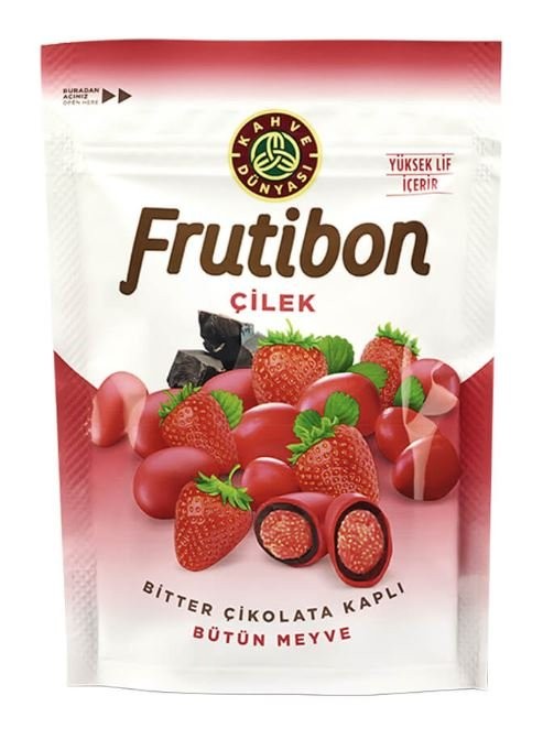 KAHVE DÜNYASI FRUTİBON 50 GR ÇİLEK*12