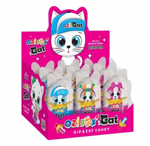 OZİBOX EMZİKLİ 32 GR AROMA ŞEKER KEDİ*12