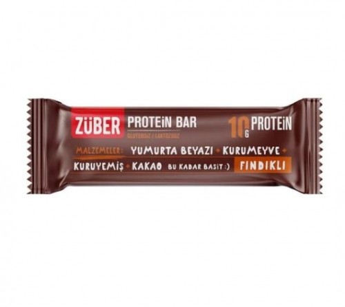 ZÜBER PROTEİN BAR 35 GR FINDIKLI*12