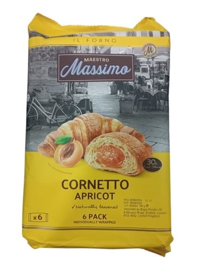 MASSİMO 45 GR KRUVASAN POŞET KAYISILI MP*12