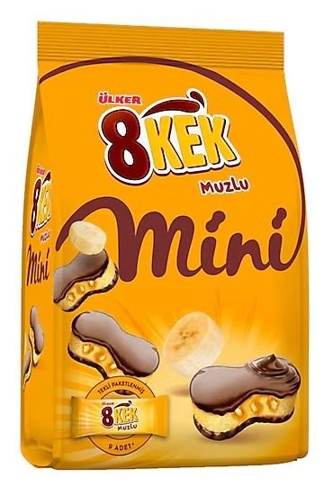 ÜLK (0825-09) DANKEK 8 CAKE BANANA MINI 162 GR MP*10