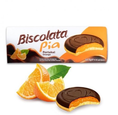 ŞÖLEN BISCOLATA PIA ORANGE 100 GR * 24