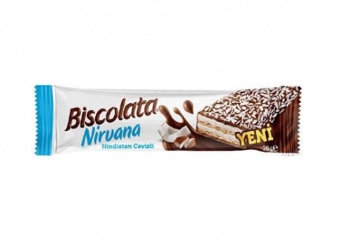 ŞÖLEN BİSCOLATA NİRVANA COCONUT 26GR*24