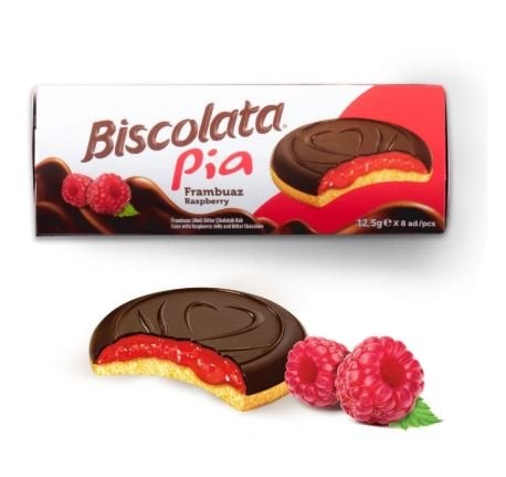 ŞÖLEN BİSCOLATA PIA FRAMBUAZ 100 GR*24