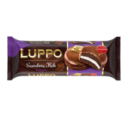 ŞÖLEN LUPPO SANDVİÇ KAKAOLU KEK 8 Lİ 184G*12