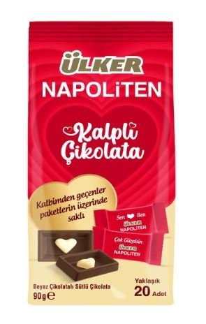 ÜLKER (232-02)NAPOLİTEN KALPLİ QP 90GR*12