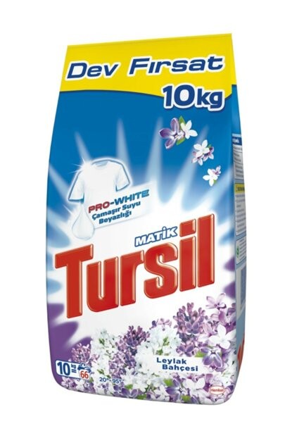 TURSİL ماتيك مسحوق غسيل حديقة ليلاك 10 كجم * 1