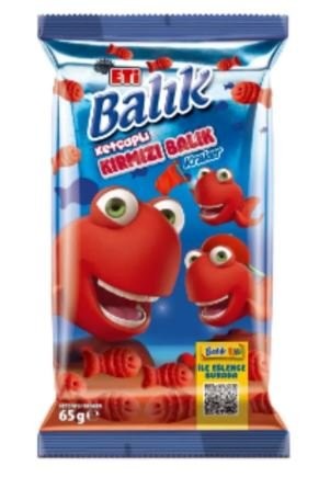 ETİ (8333248) FISH CRACKER RED 65GR*18