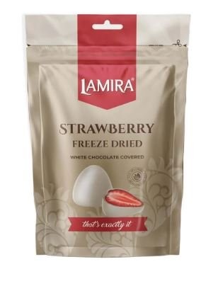 LAMIRA 80 GR FREEZE DRIED WHITE CHOCOLATE STRAWBERRY*12