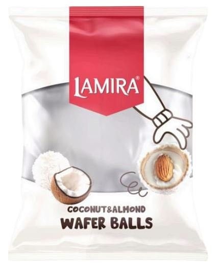 LAMIRA 500 GR COCONUT ALMOND WAFER BALLS*6