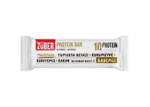 ZÜBER GLUTENSİZ PROTEİN BAR 40 GR BADEMLİ *12