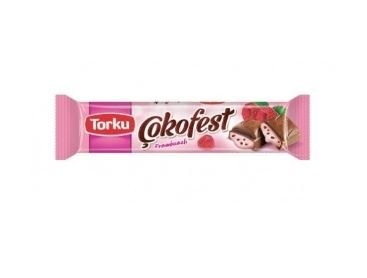 TORKU(409831)ÇOKOFEST RASPBERRY FILLED CHOCOLATE 30 GR*24