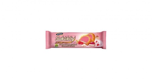 ÜLKER (1161-08) SAKLIKÖY RASPBERRY CREAM BISCUIT 100GR*18