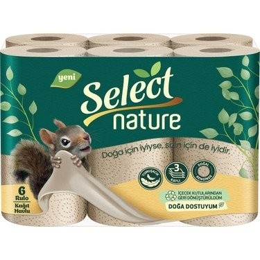 SELECT NATUREL 3 KATLI HAVLU 6'LI*4