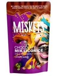 MISKETS 120 GR MILK CHOCOLATE COATED LICORINE*12