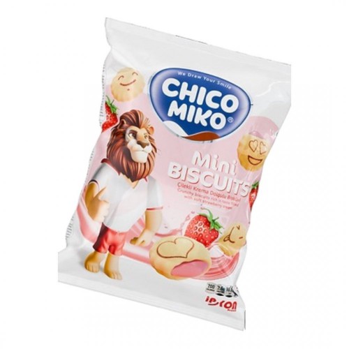 CHICO MIKO 30 GR MINI BISCUITS STRAWBERRY*24