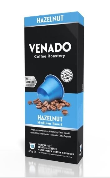 VENADO CAPSULE COFFEE HAZELNUT MEDIUM ROASTED BOX 55 GR*40