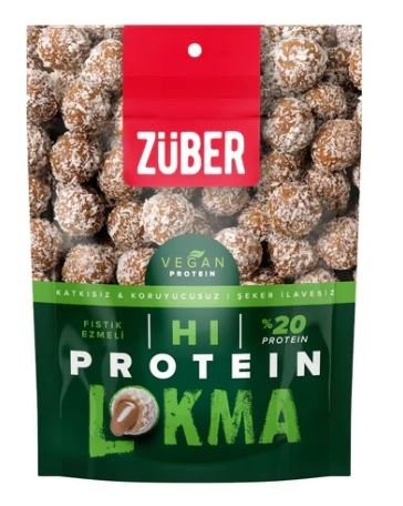 ZÜBER Hİ PROTEİN LOKMA 84 GR FISTIK EZMELİ*12