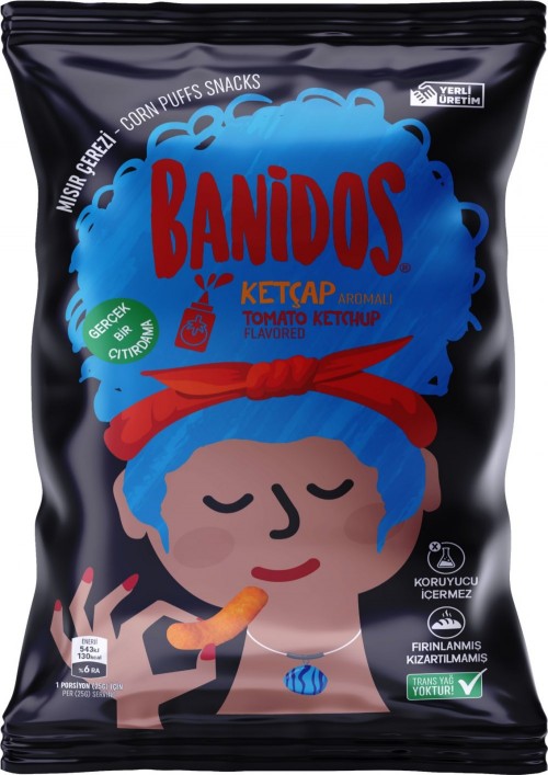 BANIDOS CHIPS 40 GR KETCHUP FLAVOURED*48