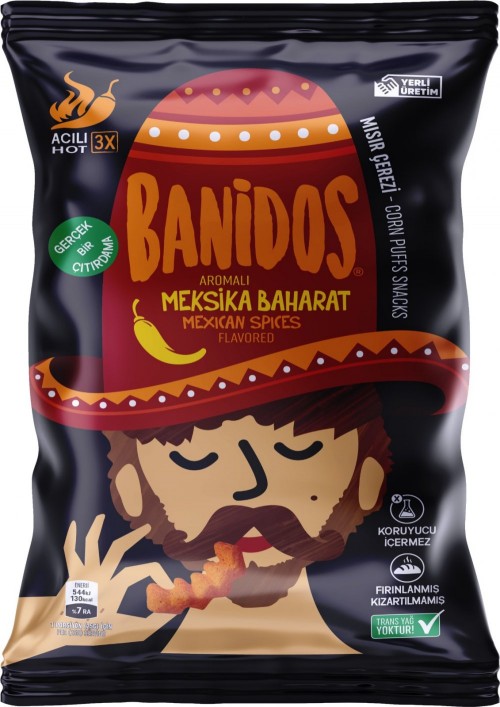 BANIDOS CHIPS 40 GR MEXICAN SPICE FLAVOURED*48