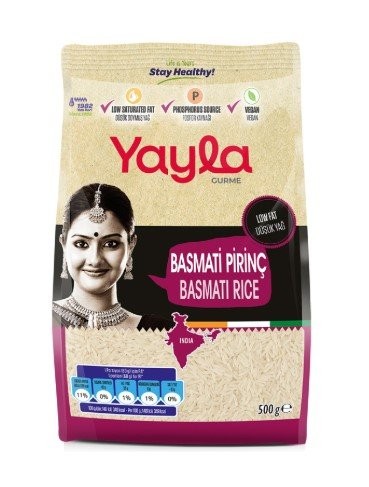 YAYLA PACK GOURMET BASMATI RICE 500 GR*8