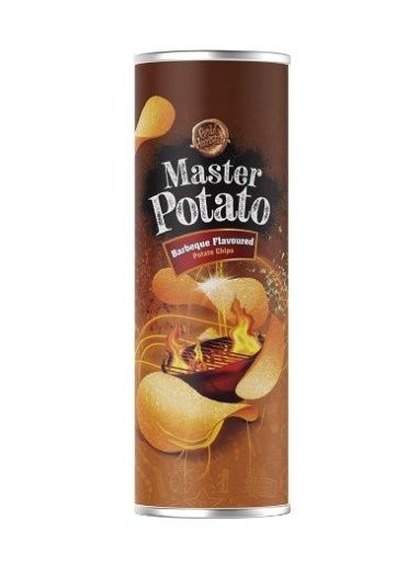 MASTER POTATO CHIPS WITH BBQ SAUCE 160 GR*14