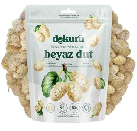 DOKURU FREEZE DRIED FRUIT WHITE MULBERRY 30 GR*12