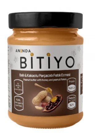 BİTİYO 325 GR PLAIN PEANUT BUTTER*12