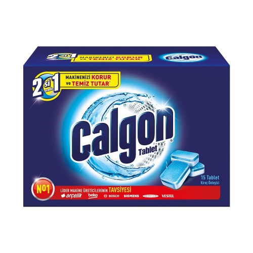 FINISH CALGON LIME WASHING MACHINE TABLET 15 PIECE