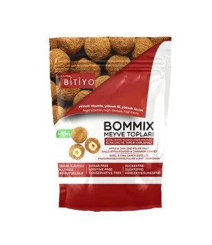 BİTİYO 100 GR BOMMİX ELMA-CHİA TOH. ENERJİ TOPU*50