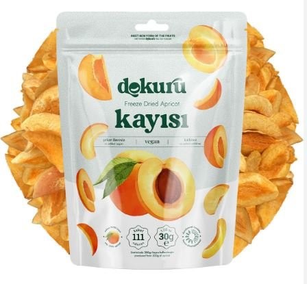 DOKURU FREEZE DRİED MEYVE KAYISI 30 GR*12