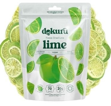 DOKURU FREEZE DRIED FRUIT LIME GREEN LEMON 20 GR*12