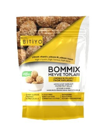 BİTİYO 100 GR BOMMİX LİMON-YULAFLI ENERJİ TOPU*50